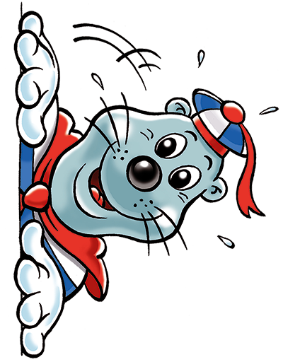 Bobo, de mascotte van Boudewijn Seapark