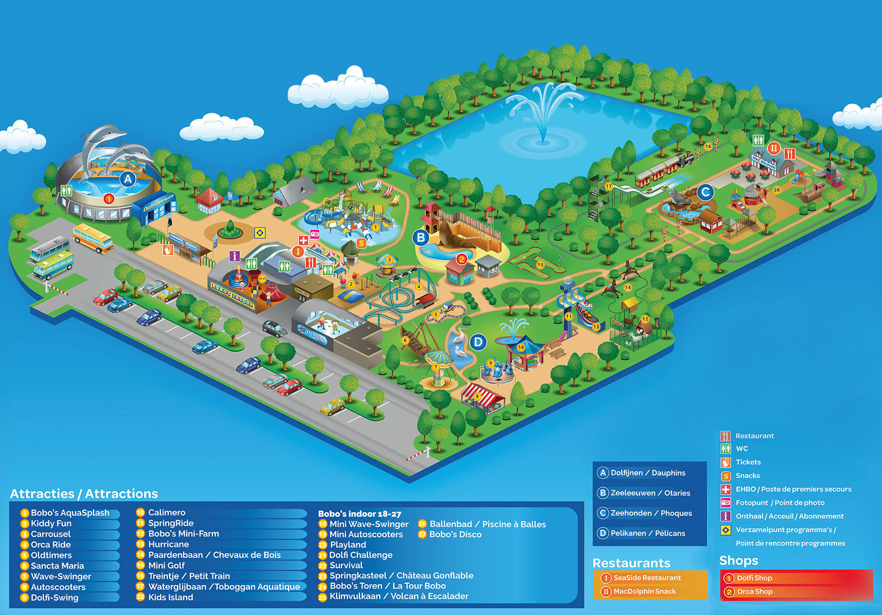 Discover Boudewijn Seapark via the map.